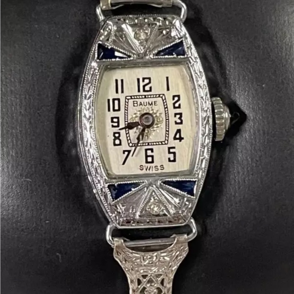Baume and Mercier Solid White Gold Antique Watch